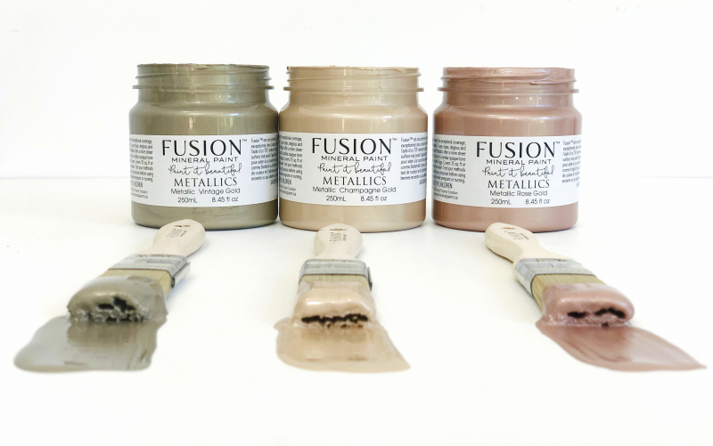 Fusion Mineral Paint Metallic Champagne Gold